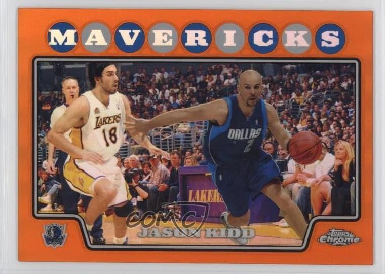 2008-09 Topps Chrome Orange Refractor 5/499 Jason Kidd #55 HOF 9l4
