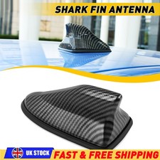 Carbon Fiber Antenna Roof Car Shark Fin Aerial Antenna AM/FM Signal Radio Aerial