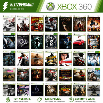 Xbox 360 Spiele-Auswahl - BLITZVERSAND  