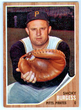 1962 Topps Baseball #389 Smoky Burgess - Pittsburgh Pirates -NrMt