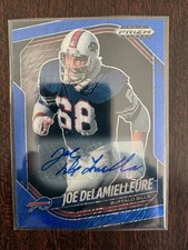 2025 Panini Prizm Black Joe Delamielleure Blue Shimmer Auto /15