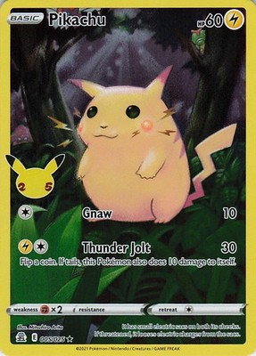 Pikachu Holo Holo Rare Celebrations 005/025 NM