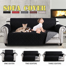 Extra Thick Quilted Sofa Cover 3 2 1 SeaterWaterproof Anti Stain Couch Protector