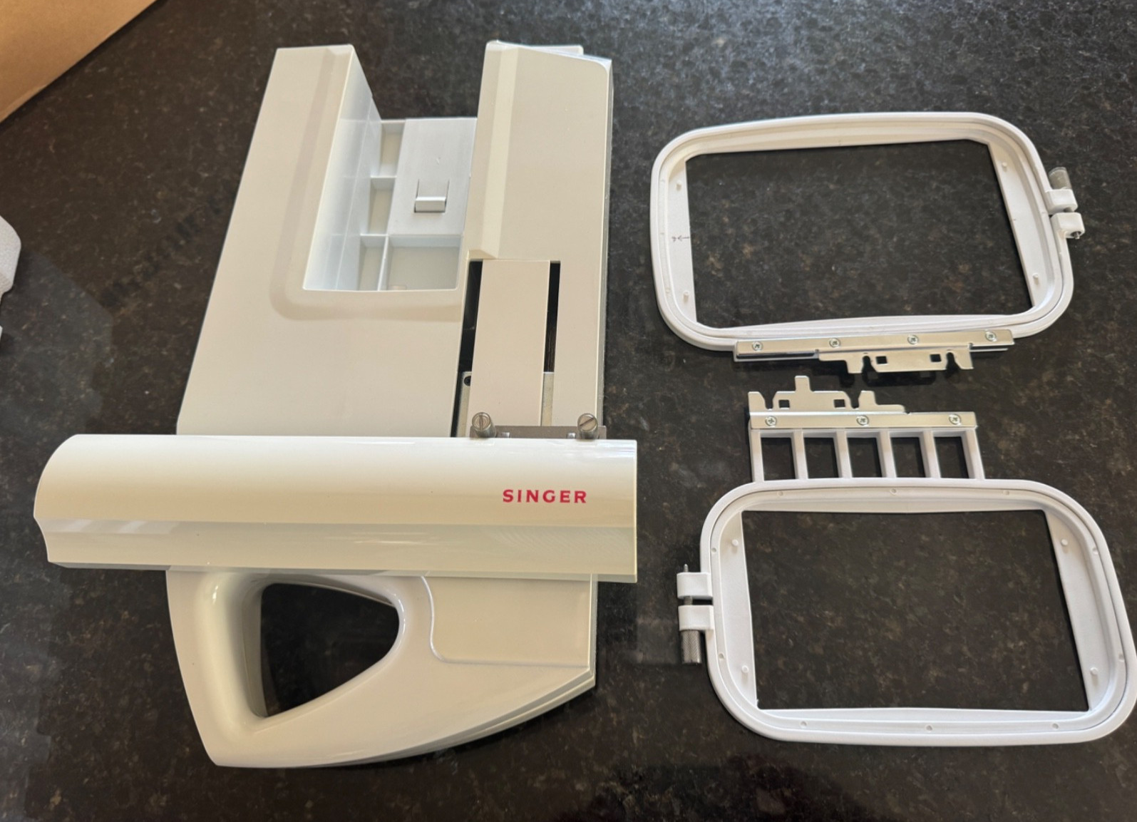 Arm Unit & 2 Hoop Attachment For Sewing Machine  014498