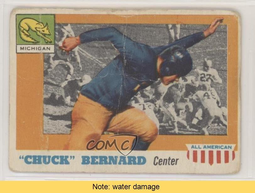 1955 Topps All American Wrong Back Tom Harmon Chuck Bernard ( Back) #35 READ 0ls