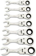 Gearwrench 7-piece 90-tooth Stubby Flex Ratchet Wrench Set Sae 86878