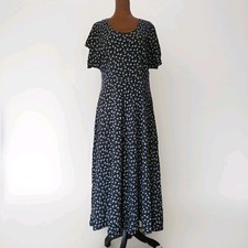 Vintage 90s Pellini Dress Size Small Cottagecore Midi Floral Prairie Unlined