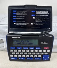 Franklin Collins English Digital Dictionary Express DMQ-221 New Battery Tested
