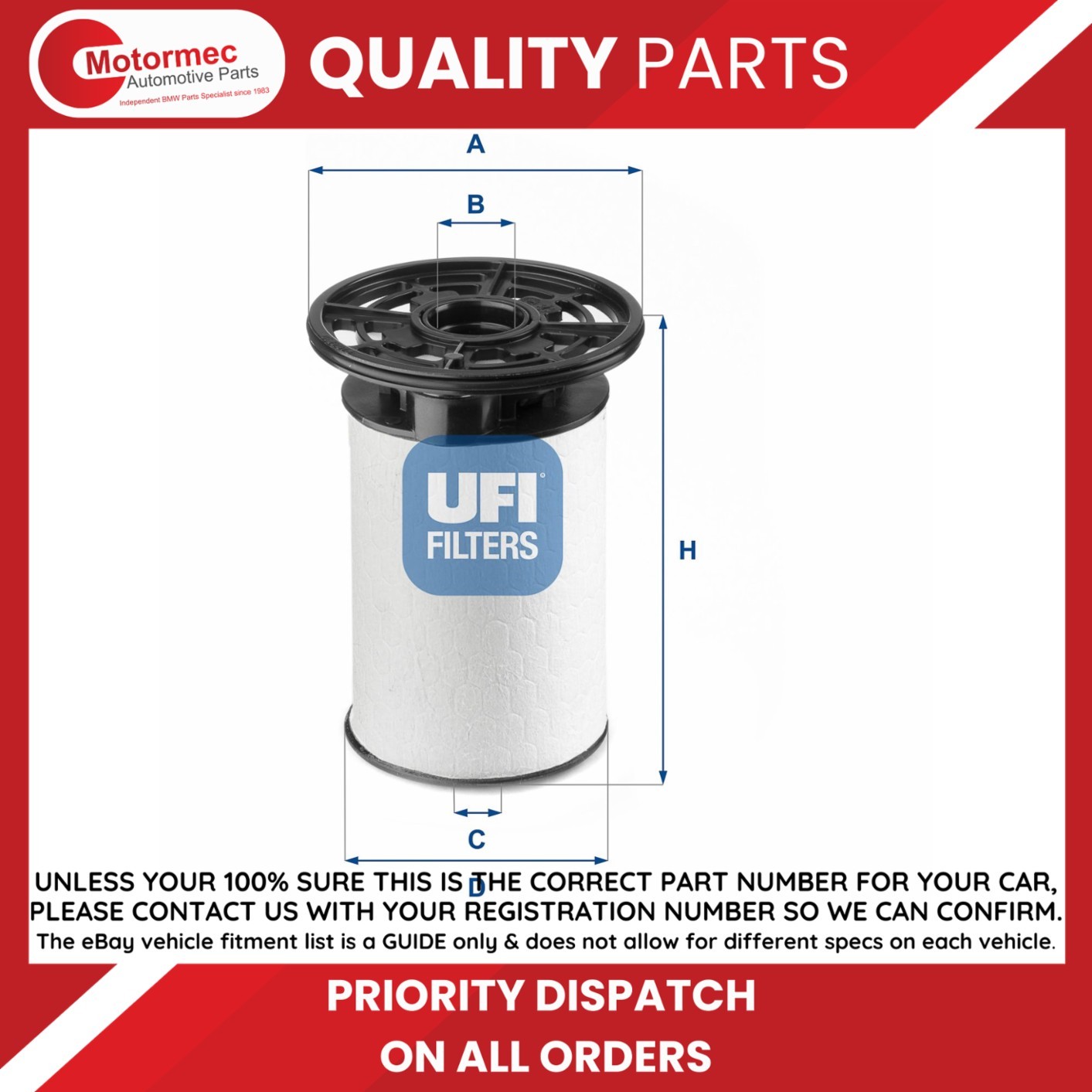 UFI Fuel filter 26.076.01 - Image 6