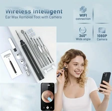 Ear Wax Removal Tool, Ear Wax Removal Kit Endoscope with 3.5mm Iens & 6-In-1 LED