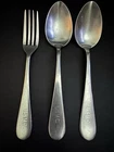 USMC Vintage WW2 Military Issue Spoon & Fork (Lot of 3) Modernaire1 Marine Corps