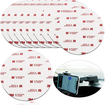 10 Pack 80Mm (3.15'') Circular Double Sided Sticky Pads, Strong Car Sticky Adhesi