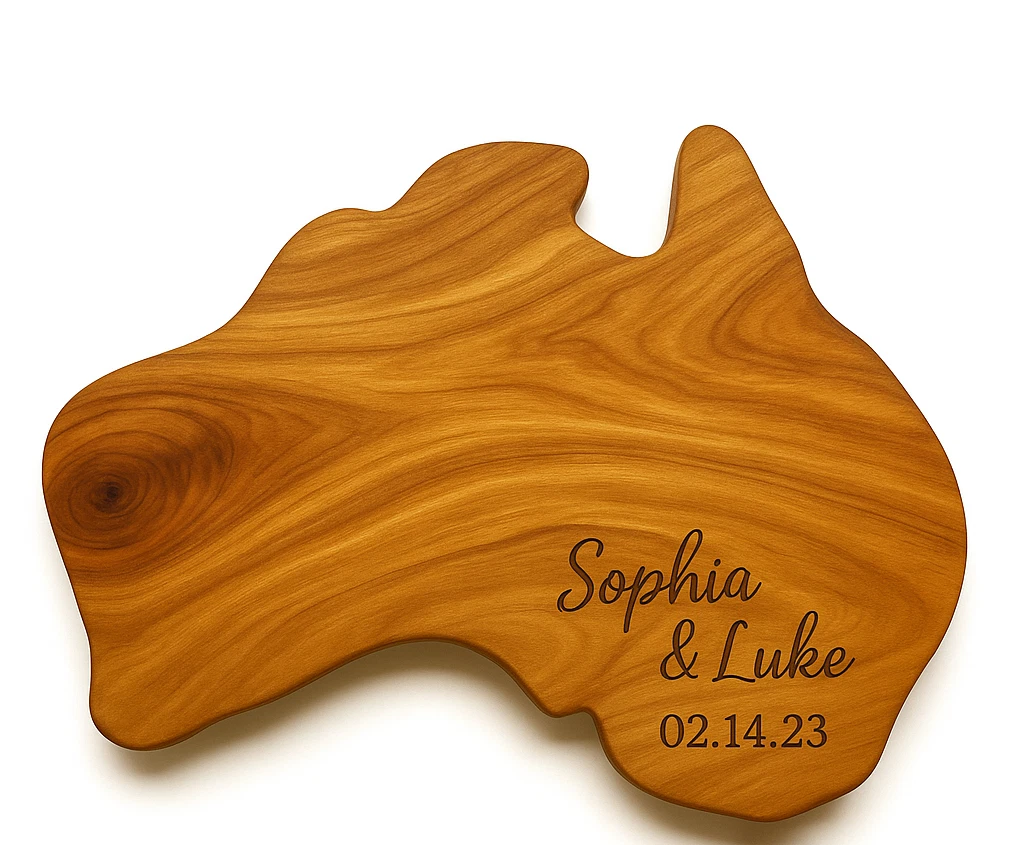 Personalized Australia Cutting Board Cheese Board Custom Engraved Wooden Platter
Opens in a new wind