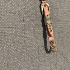 Kids Pink Embellished Western Belt