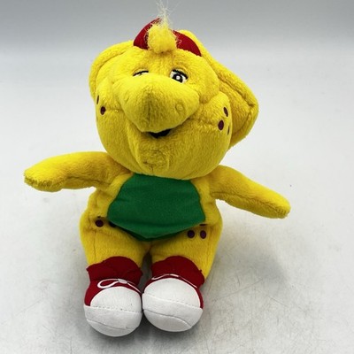 2007 BJ Barney & Friends Plush 9  Yellow Dinosaur JAKKS Pacific Stuffed Toy RARE