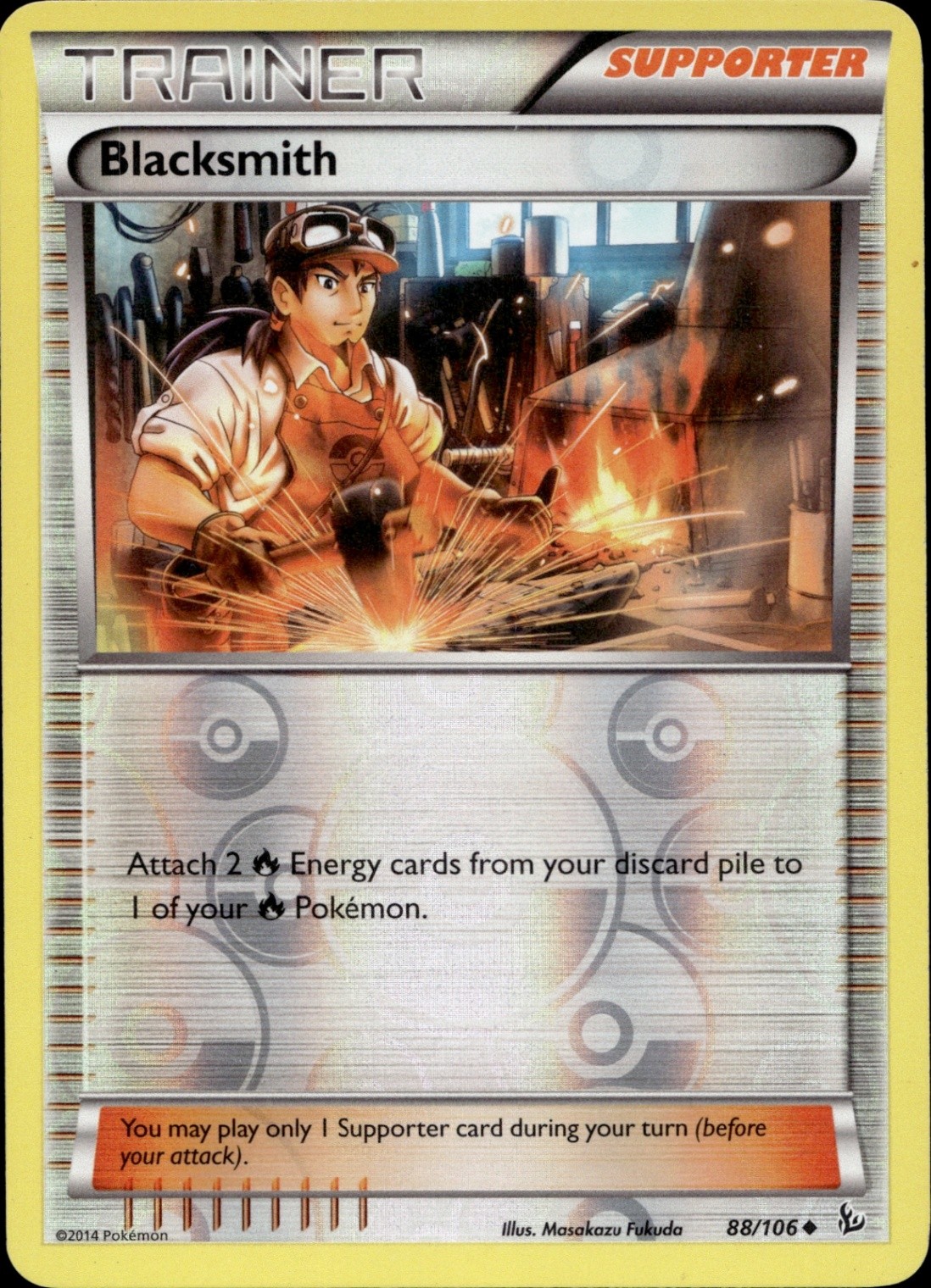 Blacksmith Uncommon XY - Flashfire 88/106 LP