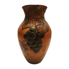 # 470 Vase with grapes 10 " Axel Sørensen 1929 Ipsen Danish Art Pottery