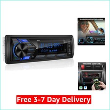 300W Bluetooth Marine Stereo Receiver - Single DIN In-Dash AM/FM Radio with USB/