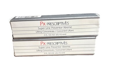 Set Of 2 PX Prescriptives Super Line Preventor Xtreme Anti Aging .5 oz 15ml NIB