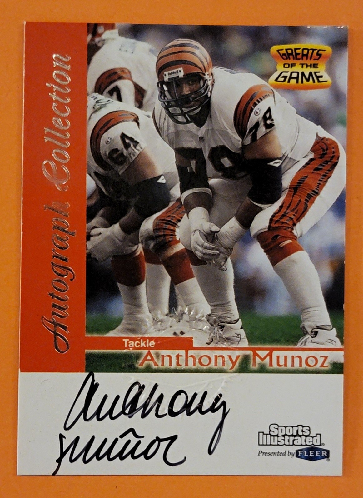 Fleer 1999 Sports Illustrated Greats Anthony Munoz Auto #26 Bengals