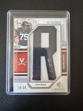 2009 SP Threads Lettermen Eugene Monroe Rookie Lettermen Auto /20