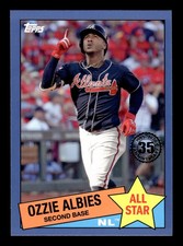2020 Topps 1985 35th Anniversary All-Stars Blue Ozzie Albies #85AS-33 Braves