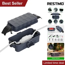 RESTMO IP55 Small Outdoor Waterproof Extension Cord Cover extension cords