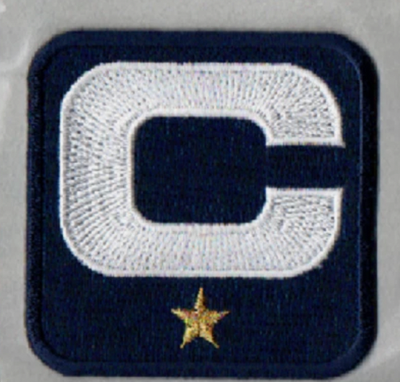 #ad Drake Maye 1 Star PATRIOTS Navy CAPTAIN WHITE C PATCH Sew on $11.95