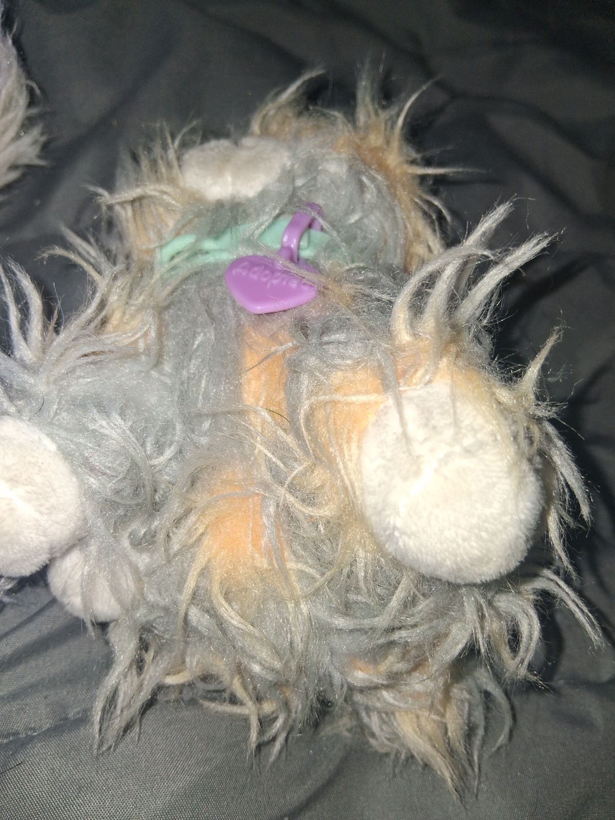 MOOSE TOYS 2019 Lot of 2 Purple Sparkle Scruff A Luvs PANDA Bear 9" and Dog 