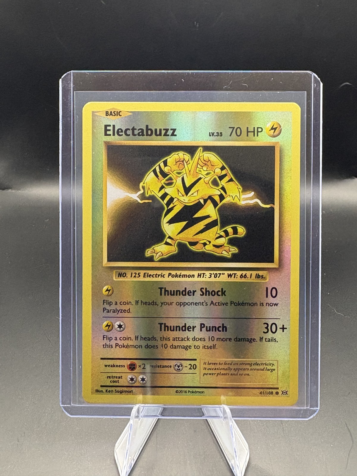 2016 Pokemon TCG XY Evolutions Electabuzz 41/108 Reverse Holo Near Mint