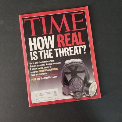 TIME Magazine October 8 2001 How Real Is The Threat Bin Laden 9/11 Issue