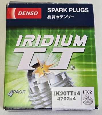 DENSO Iridium TT IK20TT Zündkerzen   IT02 4702   4er Set   Iridium (F195 E2)