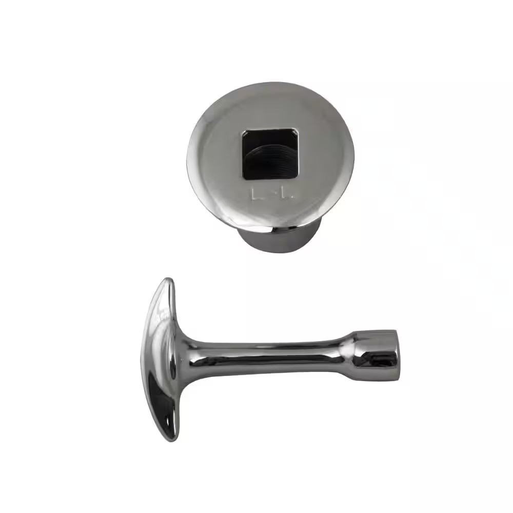 Gas Valve Kit For 3/4 In. Npsm Valve Stem In Polished Chrome