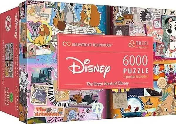 Uft Puzzle 6000 - The Great Book Of Disney Spiel Kartonage 81037 Deutsch 2025-image