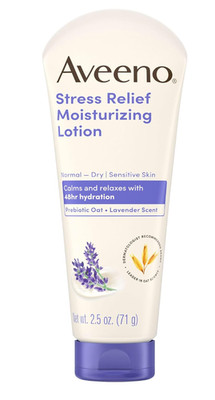 Aveeno Moisturizing Lotion Stress Relief Lavender 2.5 oz