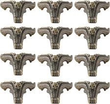 12Pcs Antique Metal Box Feet Retro Wood Box Claw Feet Leg Metal Corner Protec