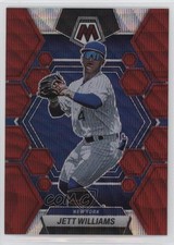 2023 Panini Chronicles Mosaic Red Wave Prizm 12/199 Jett Williams #1 pe8