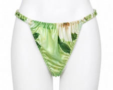 Women Underwear Bikini Panties New Satin Natural 100 Pure Silk US Size Medium