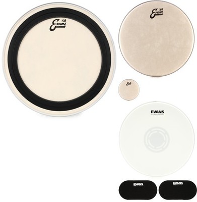 Evans BD16EMADCT + Evans B14HW + Evans TT13C7 + Evans TT10C7 + Evans EQPB2