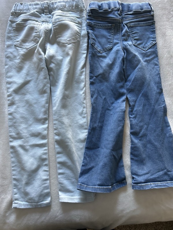 Set Two Girls Blue Jeans Excellent Condition Stretch & Flare