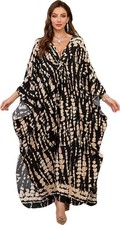 Caftan Dresses Swimsuit Cover ups Hand Woven V Neck Swim Cover up Caftan Rayo...