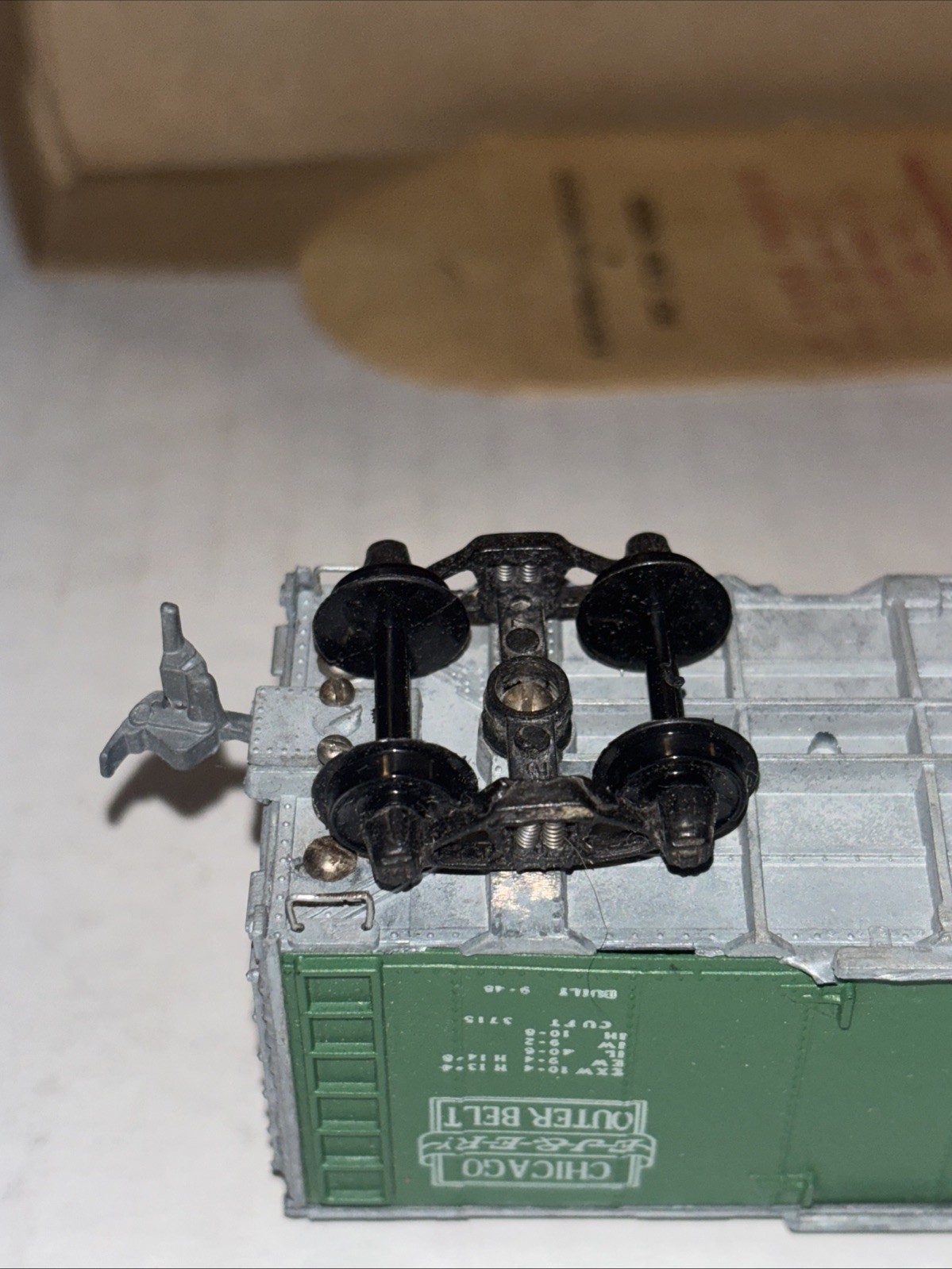 Roundhouse E.J.&E. Diecast 40’ HO Boxcar, Complete, MDC, Vintage