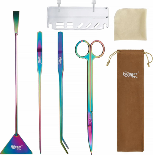 Kit d'outils d'aquascaping pour aquarium long 6 en 1, couleur acier inoxydable premium Aquati - Photo 10/12