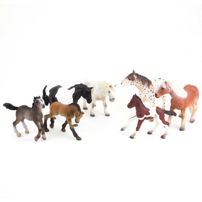 Bullyland Pferde 7 Figuren Lipizzaner Trakehner Lewitzer Camargue Kinderfiguren