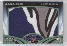 2015 Leaf ITG Heroes & Prospects Game Used Emerald 8/10 Dmitry Sokolov Patch f5q