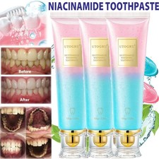 3x Niacinamide Whitening Toothpaste,Niacinamide Toothpaste,Fresh Breath Enamel