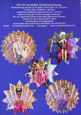 Flyer Barbie Fashion Royalty Doll Convention 14.11.2026 Poppy Parker Bild Lilli