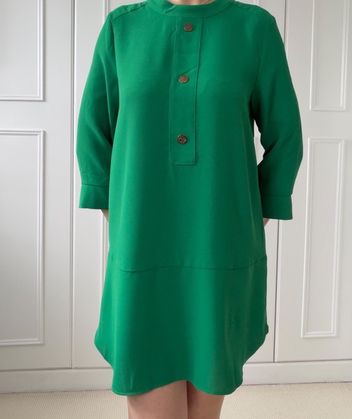 Zara Green Shirt Dress Size M UK 10 ish