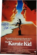 Ralph Macchio Autographed The Karate Kid 24x36 Poster Wax On Wax Off Exact Proof