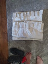 Curtains 96 Inches Long,Sheer Linen Pinch Pleated 2x 40"Wx96"L Off White